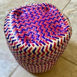 🆕 Handmade Lidded Palm Leaf Basket
